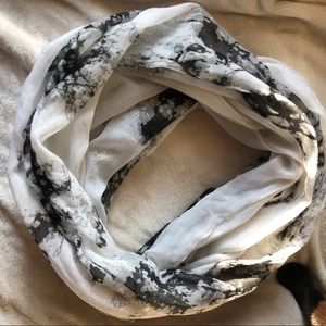 Marble Print Infinity Fashion Scarf